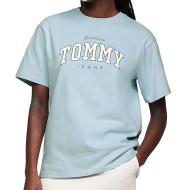 T-shirt Bleu Femme Tommy Hilfiger Varsity Lux