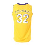 Los Angeles 32 Maillot de basket Jaune Homme Sport Zone vue 2