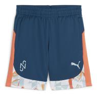 Short Bleu/Orange Garçon Puma Neymar Creativity pas cher