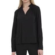 Chemisier Manches Longues Noir Femme Vero Moda Bell pas cher