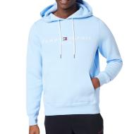 Sweat à Capuche Bleu Homme Tommy Hilfiger Logo Hoodie