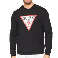 Sweat Noir Homme Guess Triangle Logo