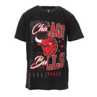 T-shirt Noir/Rouge Garçon NBA Times Two Chicago Bulls
